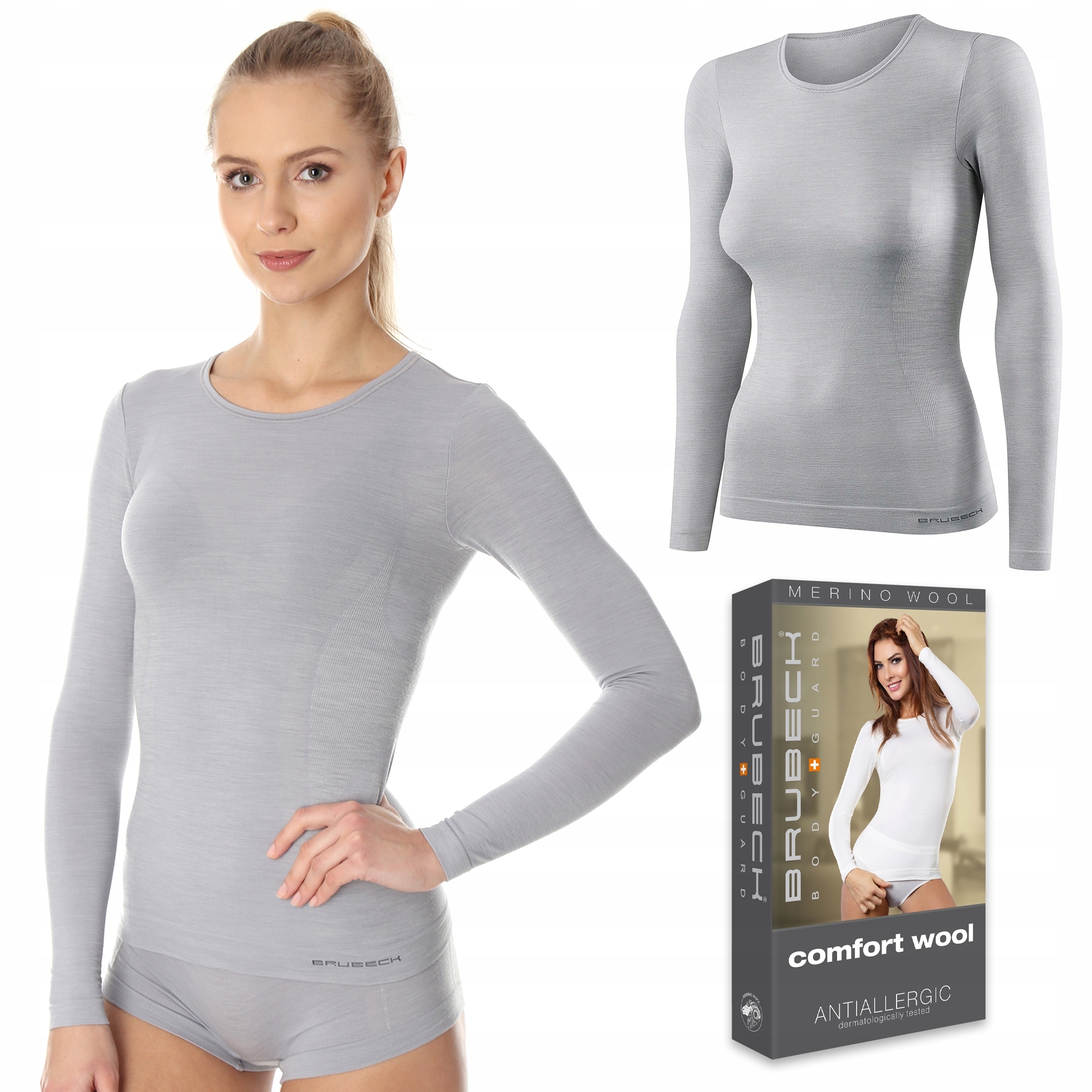 Tričko Vlněné termo tričko Brubeck LS11610 XL