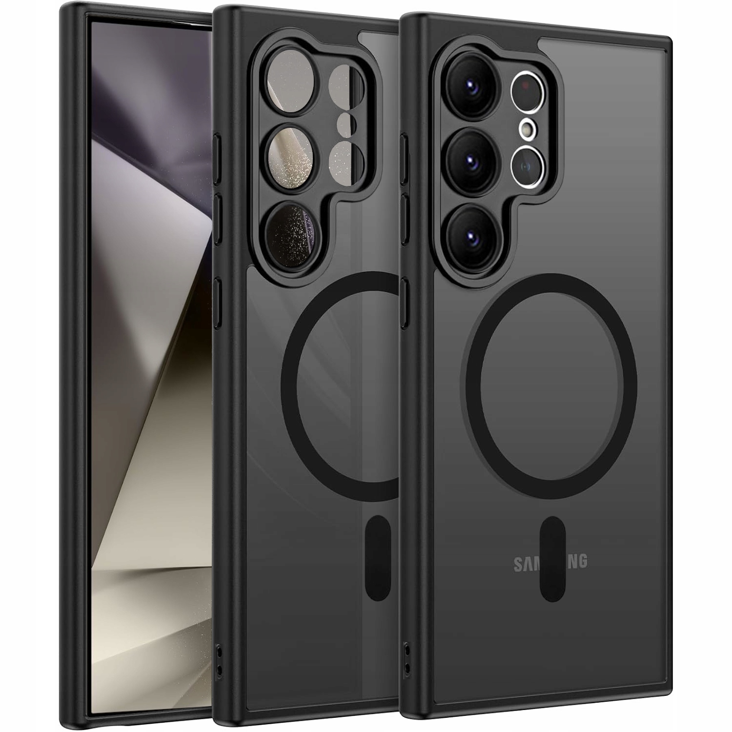 Etui do Samsung Galaxy S25 Ultra Case Wzmacniane Matowe Magnetyczne Szkło