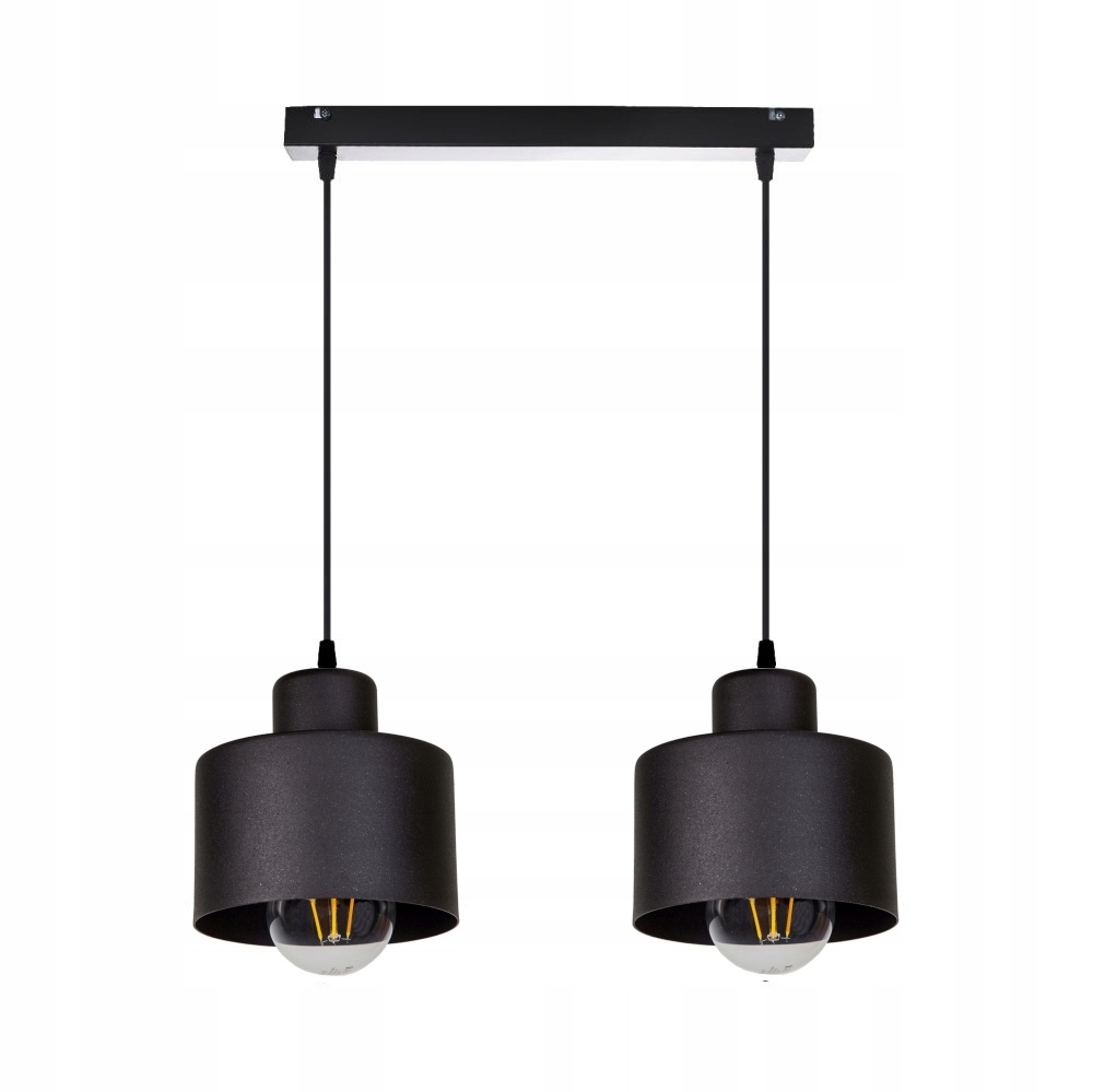 

Lampa Wisząca Retro Edison Loft 2x60W Listwa Linki