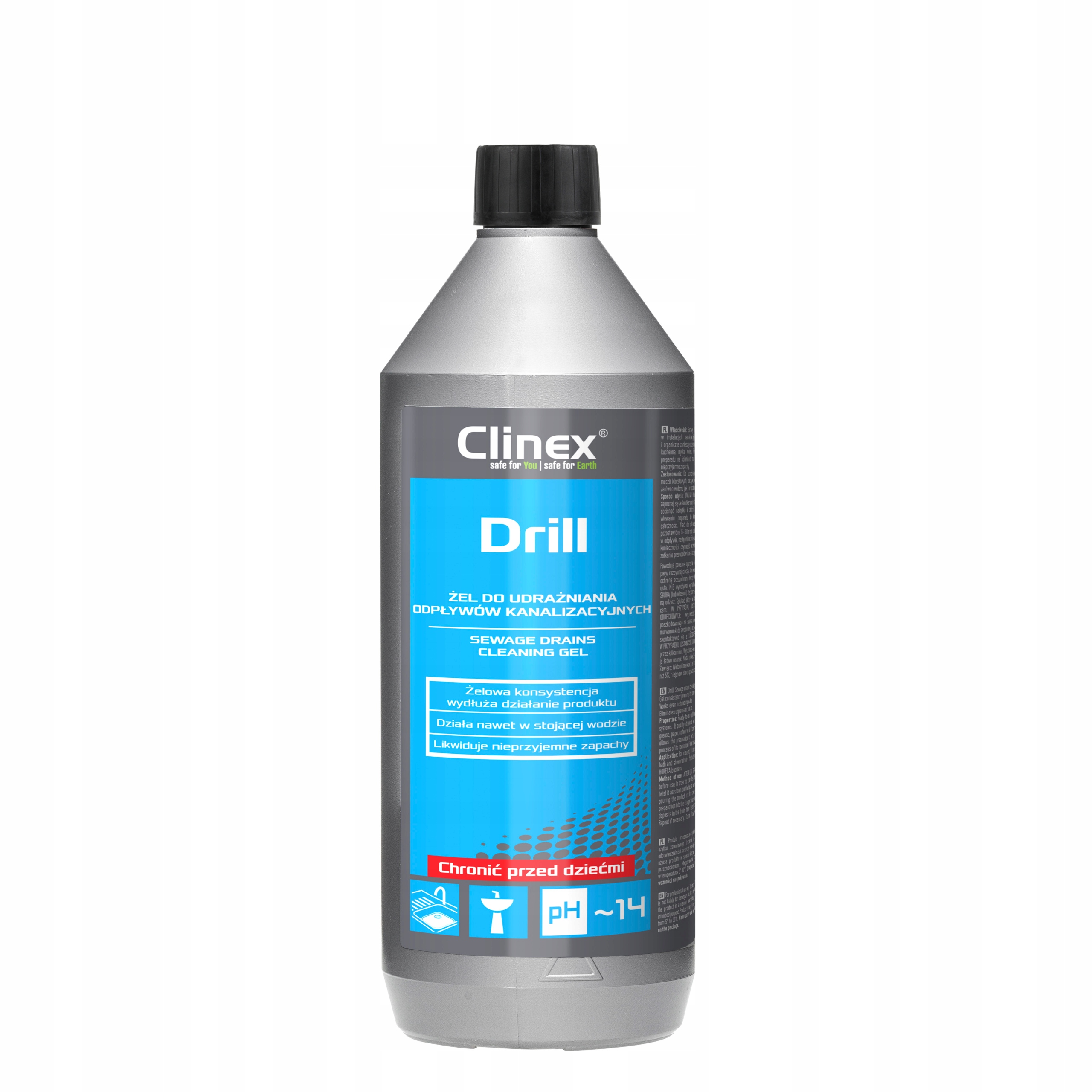 

Clinex Drill 1L Żel Do Udrażniania Rur Syfonów
