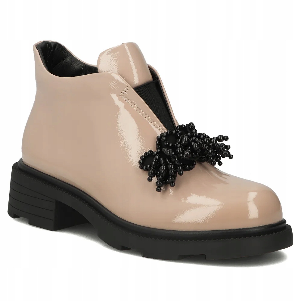 Filippo DBT6370/25 Be Dámské kožené kotníkové kotníkové boty s vysokými podpatky a třásněmi vel. 36