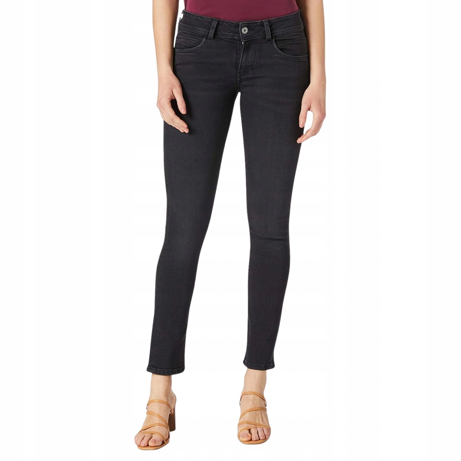 Dámské kalhoty Pepe Jeans New Brooke džínové středního střihu W24 L32