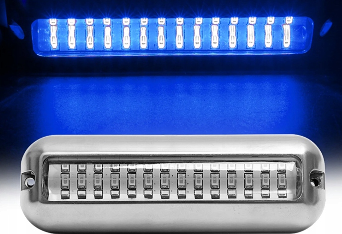 LAMPKA PODWODNA LED NIERDZEWNA BIAŁA/NIEBIESKA Marka Motowodniak