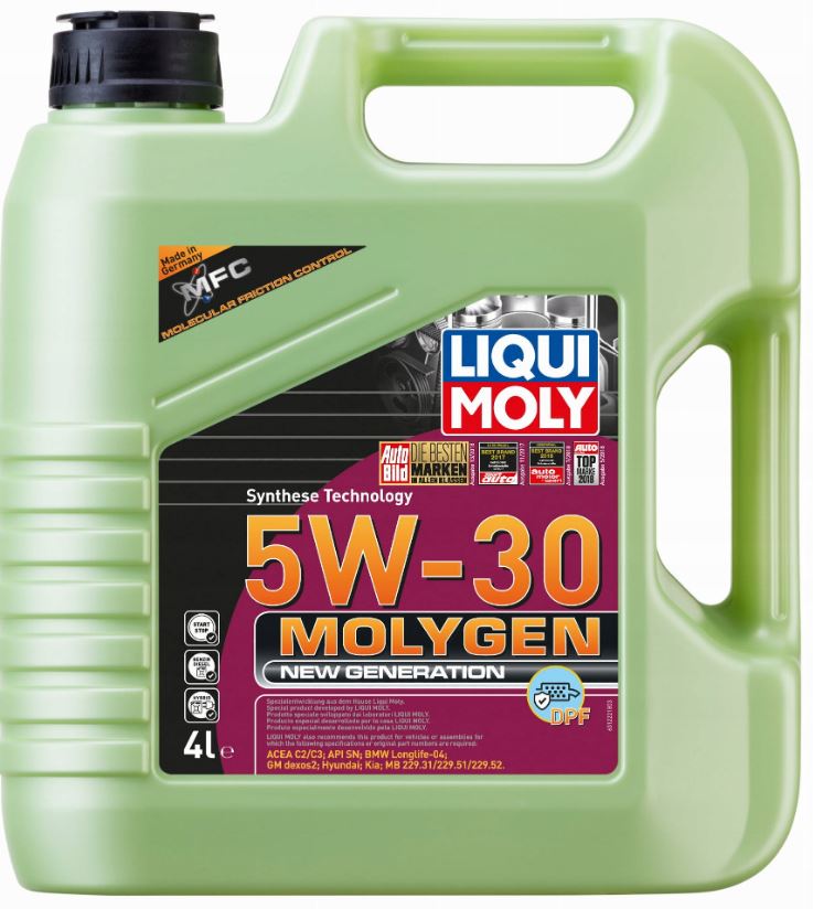 Liqui Moly Molygen 5W30 4L Bmw Vw Ford Opel Mercedes Hyundai Kia Molygen