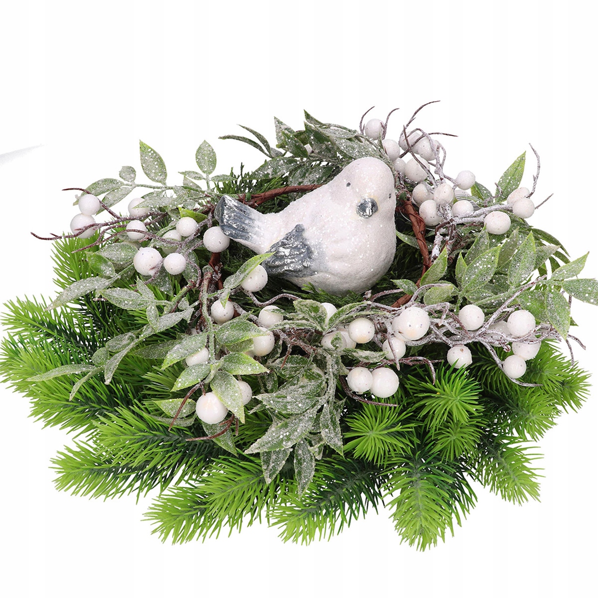 PTAK PTASZEK CERAMICZNY BROKAT NA STROIK ŚWIĘTA Szerokość produktu 11 cm