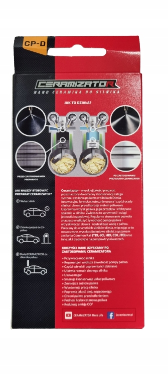 CERAMIZATOR CP-D DO SILNIKÓW DIESLA USZLACHETNIACZ Rodzaj dodatki do oleju napędowego