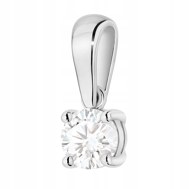 Zlatý Přívěsek pr. 585 s laboratorním diamantem 0,30 ct 14k Krabička