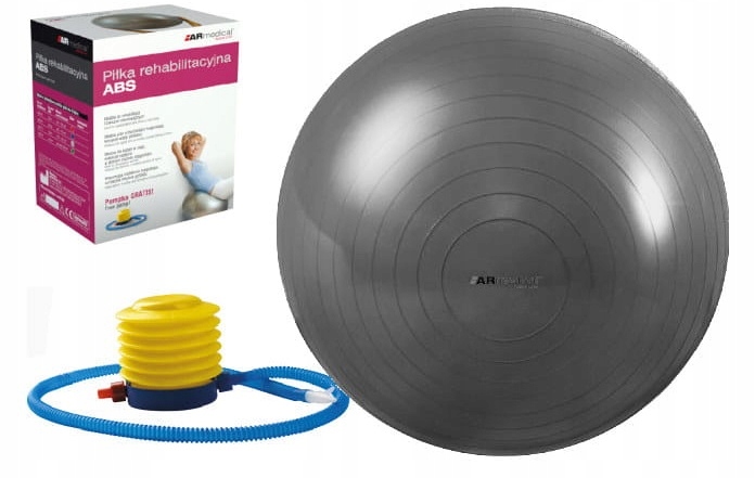 Piłka Rehabilitacyjna Gimnastyczna Abs 75cm+POMPKA