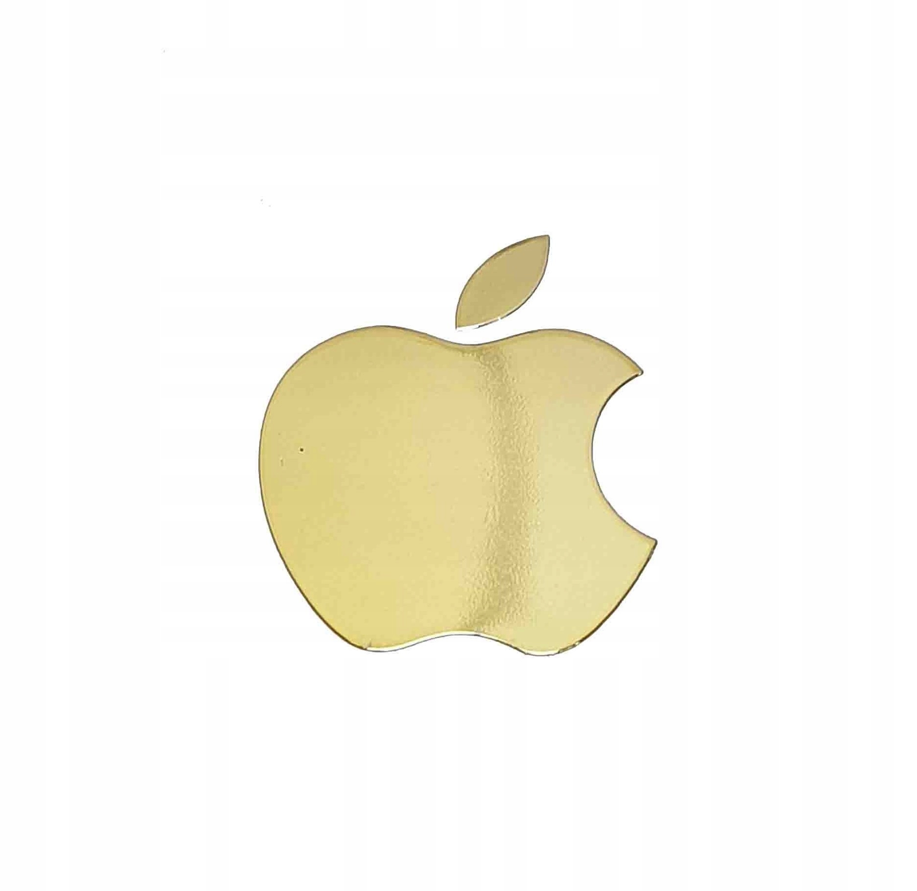 

Apple naklejka 8 x 10 mm metalik złoty chrom (7)