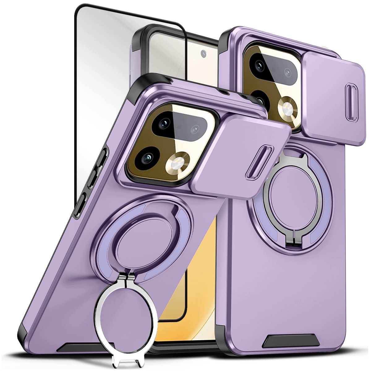 Etui do Realme 16 Pro+ Plus, Magnetyczne Mocne Ring Case Obudowa Szybka