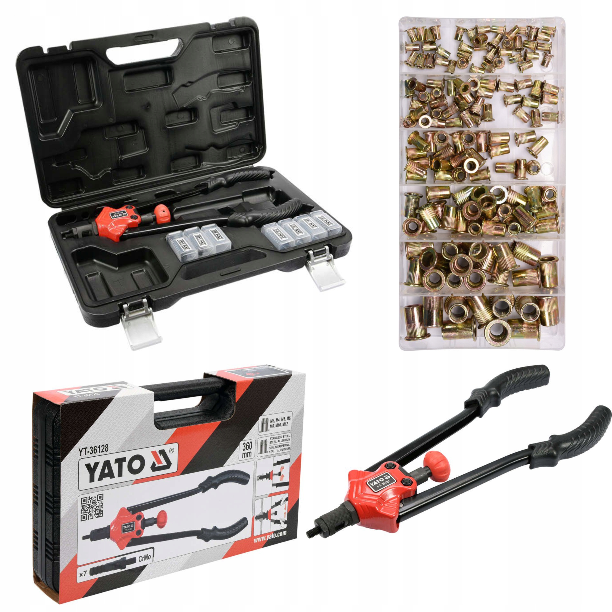 NITOWNICA RĘCZNA NITONAKRĘTEK M3-M12 YATO YT-36128