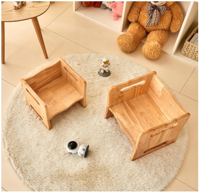 Krzesełko ,stolik Montessori 3w1 Drewniane