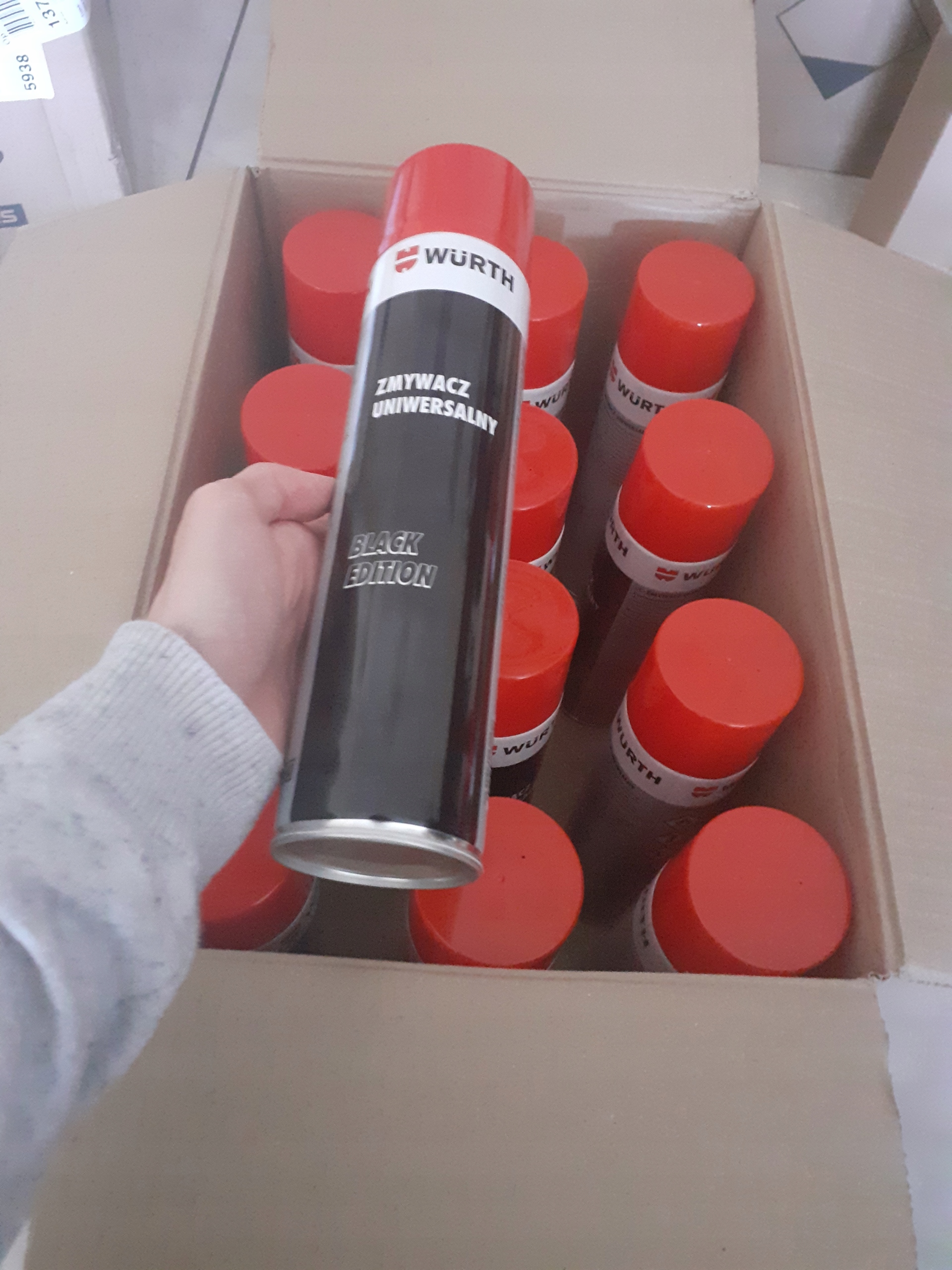 Zestaw Zmywaczy Do Hamulcow Wuerth Black 12x600 ml