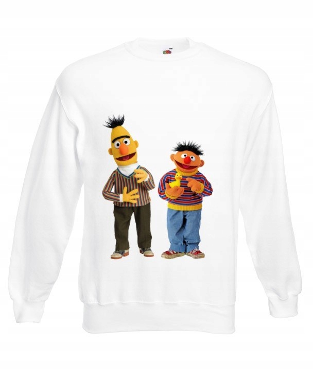 

Bluza Oversize Bert Ernie Sezamkowa Wzory