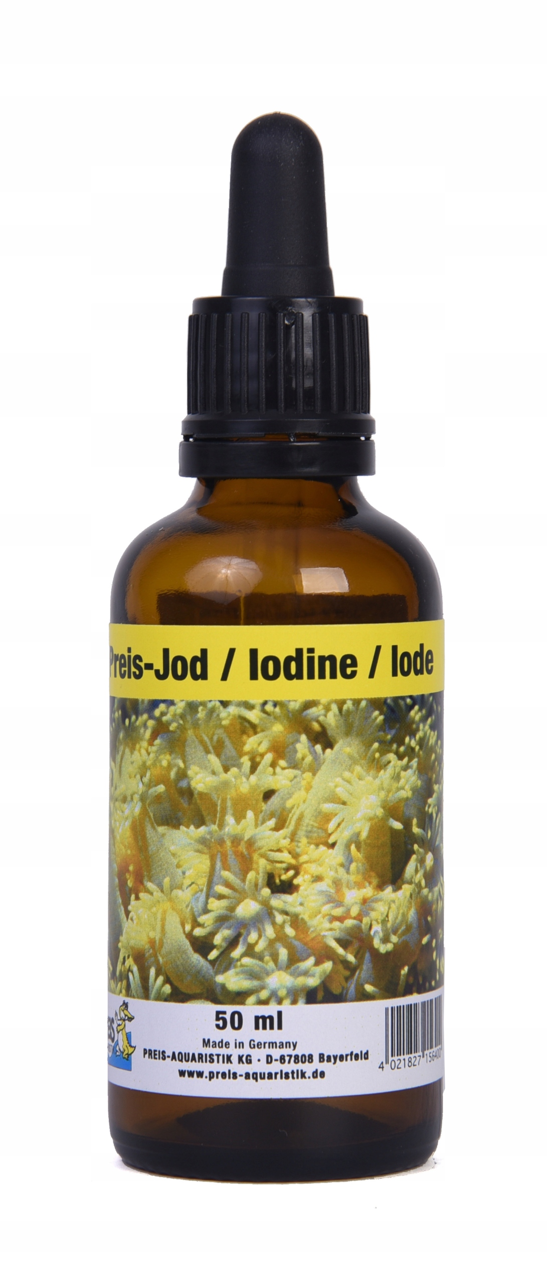 Levně Jód Do Mořského Akvária Doplněk Pro Korály, Přísada Do Vody 50 ML