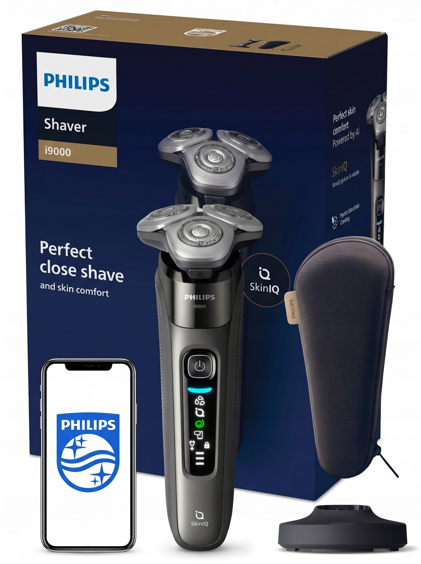 Philips Holicí Strojek SkinIQ XP9202/10 pro precizní oholení cestovní pouzdro