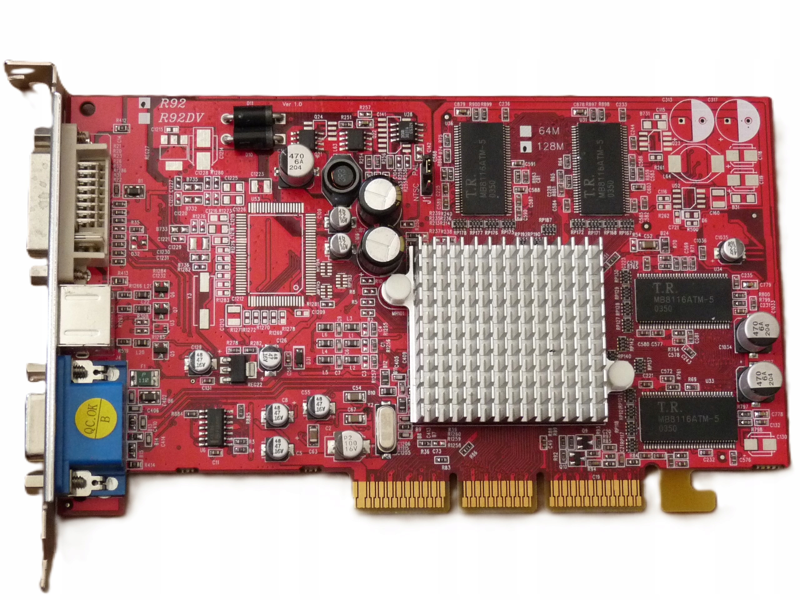 Karta Graficzna ATI Radeon 9200 128MB Silent PowerColor AGP Retro