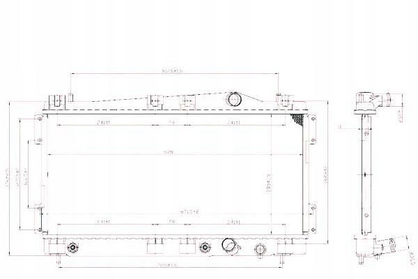 NRF CHŁODNICA WODY CHRYSLER NEON 2.0 16V (PL)