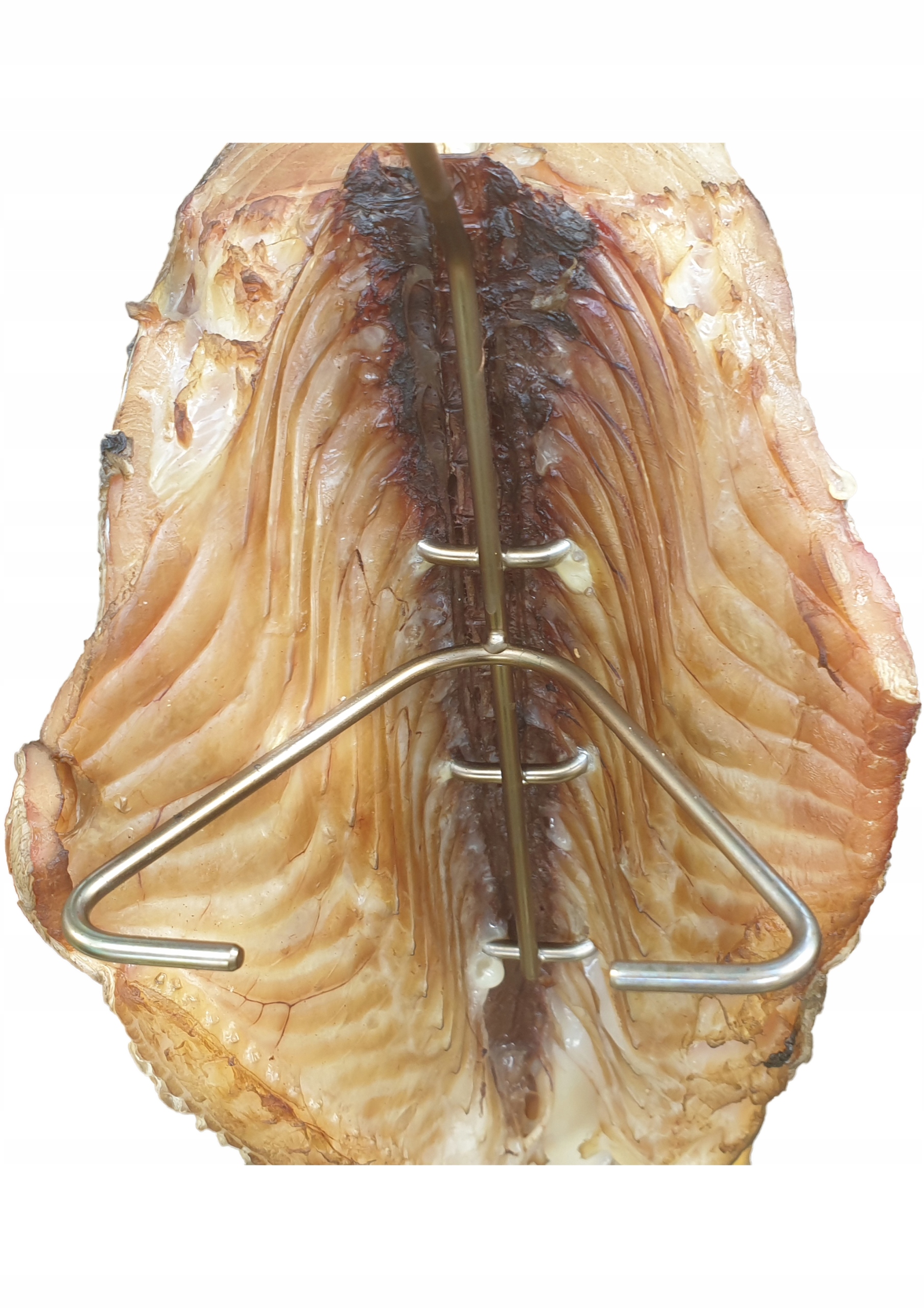 H-323-D Mocny hak do wędzenia dużych ryb łosoś sum Materiał metal