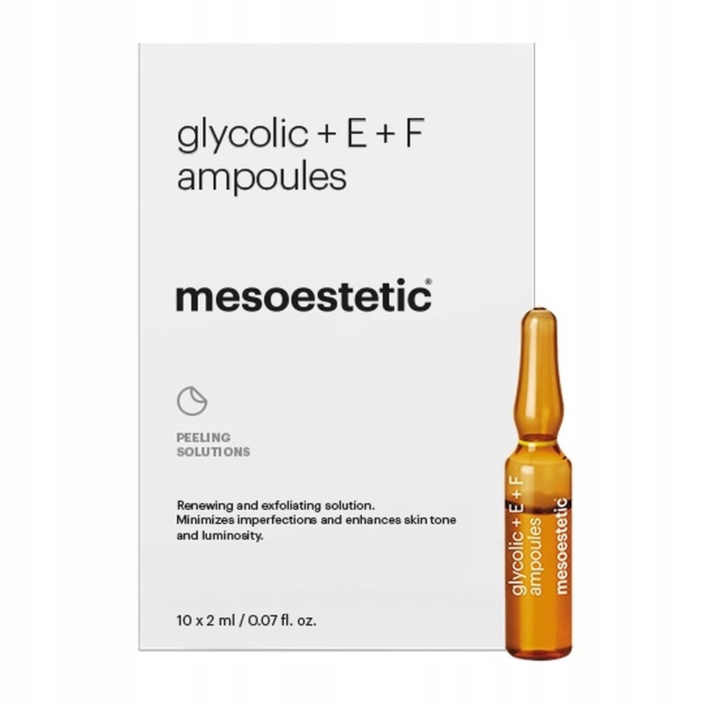 Mesoestetic Glycolic E F Ampoules Ampułki z kwasem glikolowym10 x 2ml