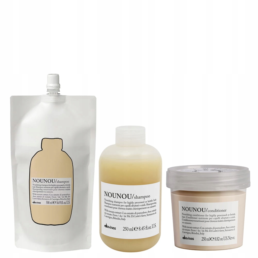 Davines Nounou regenerační šampon oživuje refill pro poškozené vlasy