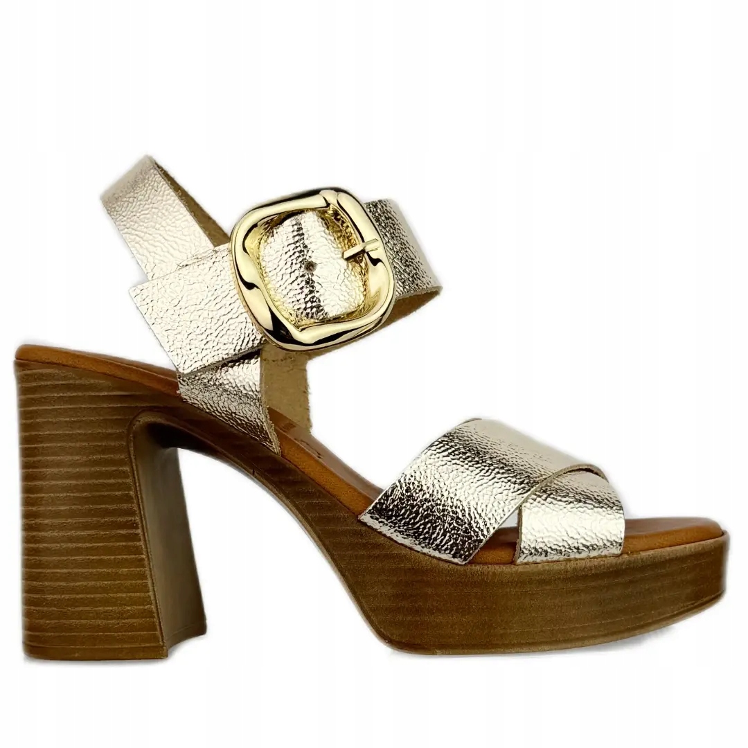 Dámské sandály Oh! My Sandals 5644 duna champan 38, zlaté