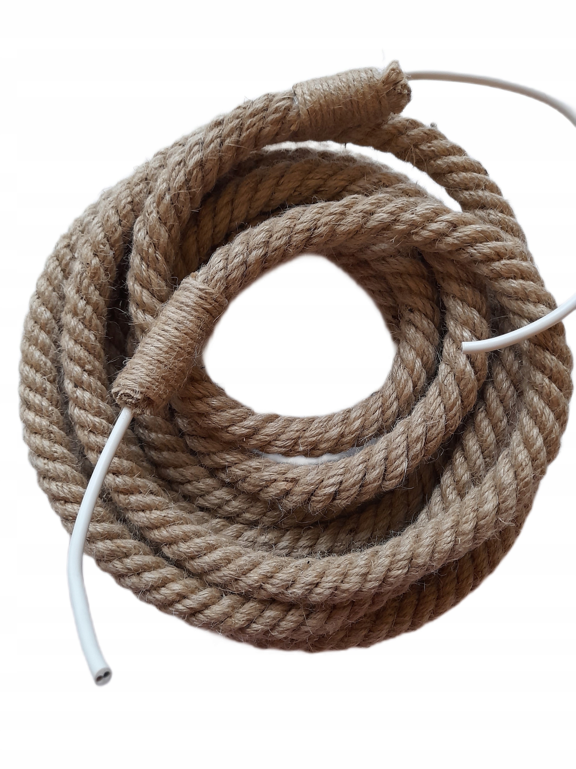 Lina jutowa 20mm z przewodem elektrycznym 3m