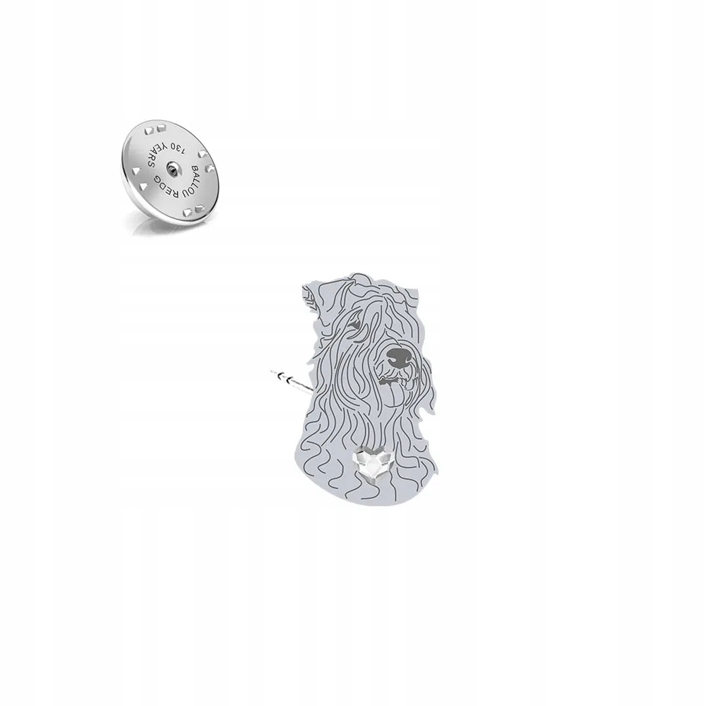 Odznak Stříbrná Irish Soft-coated Wheaten Terrier 925 Dárek Dedikace