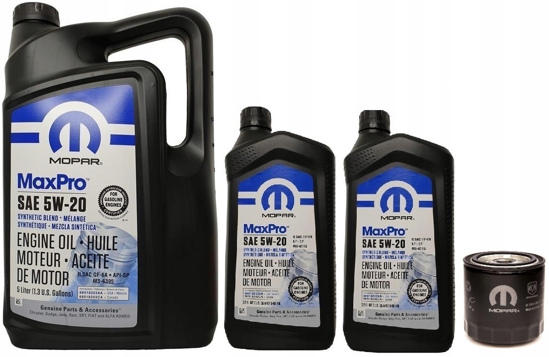 MOPAR 5W20 7L+FILTR 0FE00292/PH16 CHRYSLER JEEP