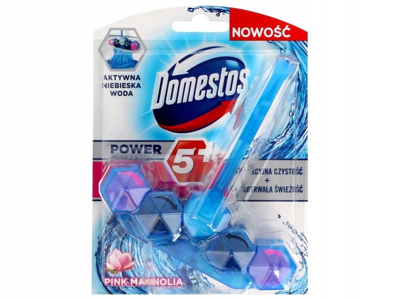 

Kostka do Wc Domestos Power 5+ Pink Magnolia 53g