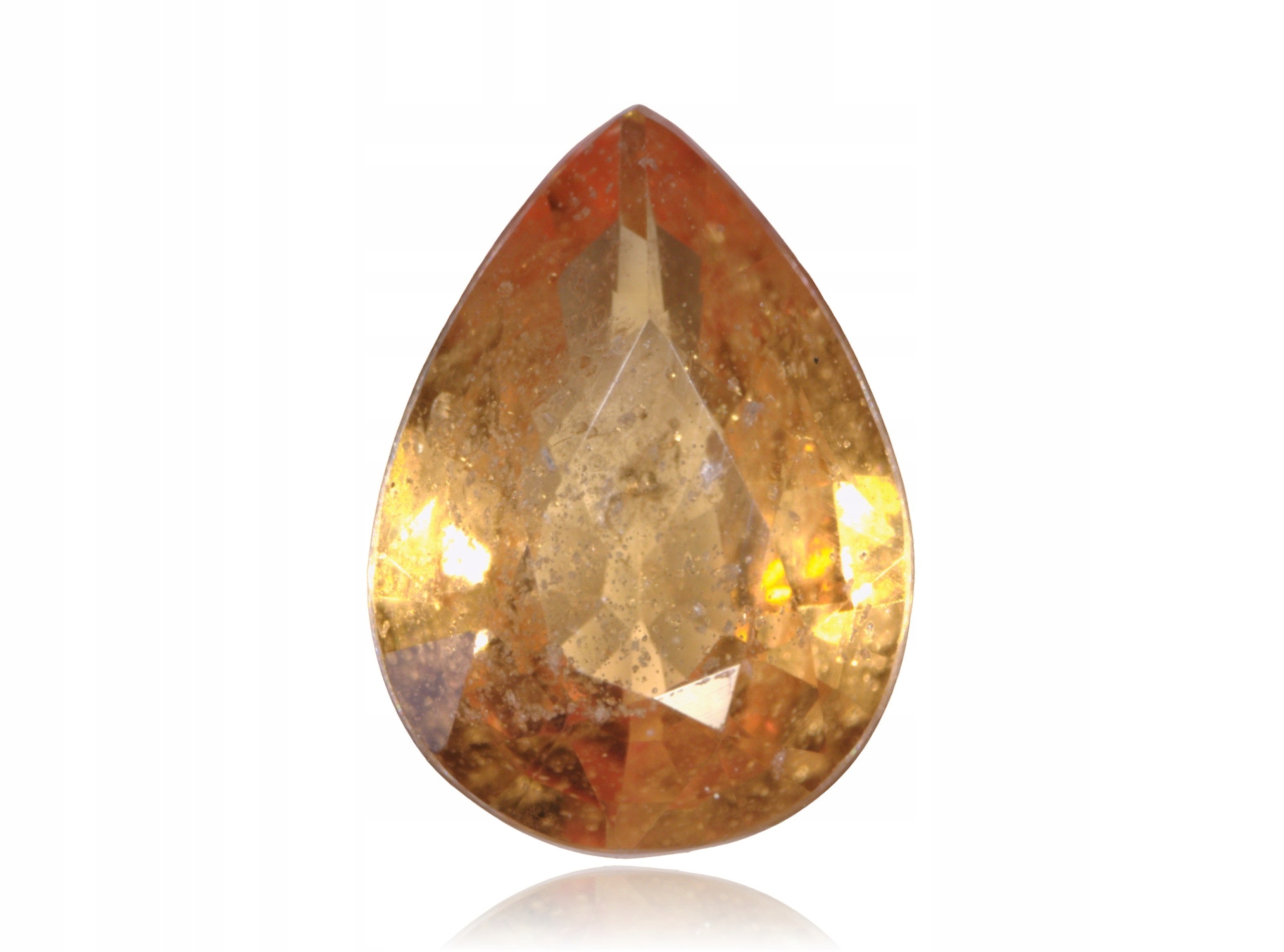 Safír 0.73ct Oranžová Lžička eCertifikát Wbd