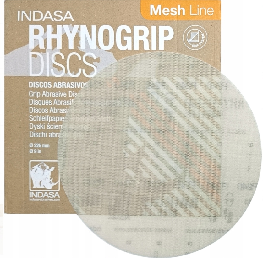 Indasa Rhynogrip Mesh Line Disc krążek dysk na rzep 225mm P240 1 szt