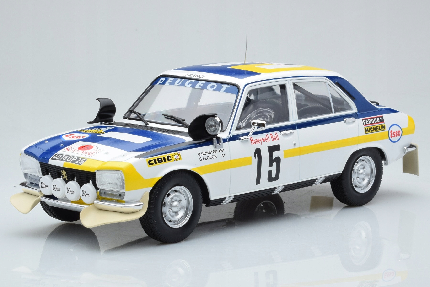 Peugeot 504 Ti n15 B Consten Rally Marocco 1975 Ixo 1/18