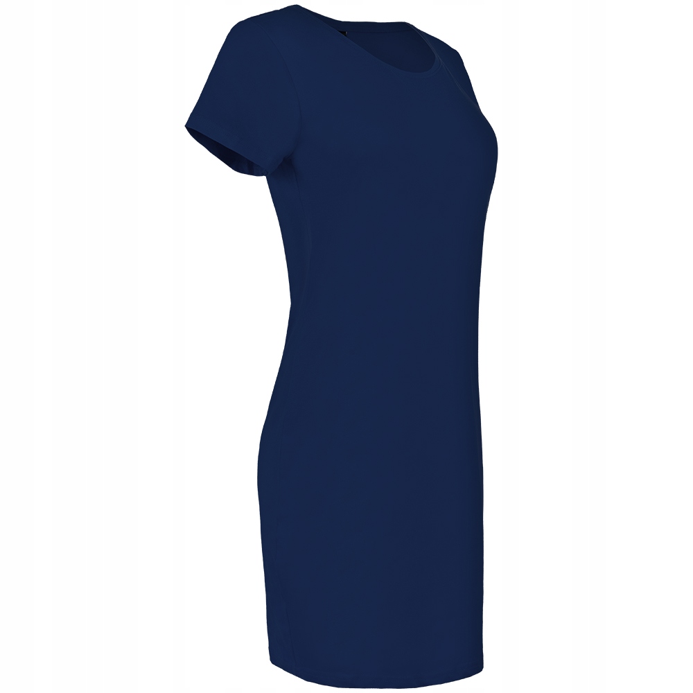 LETNIA SUKIENKA DAMSKA GŁADKA CASUAL KRÓTKI RĘKAW DOPASOWANA ELASTYCZNA M Model LT38