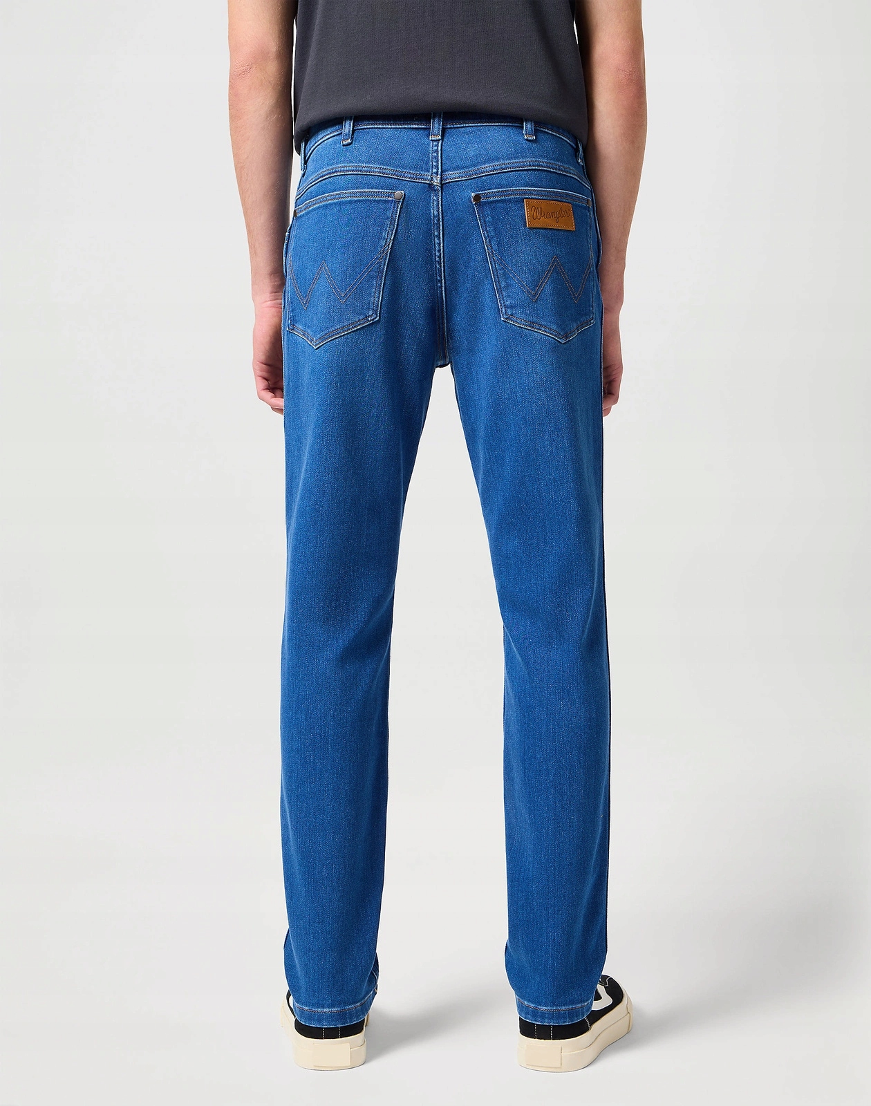 Męskie spodnie jeansowe zwężane Wrangler River Rustic 112352673 34/30