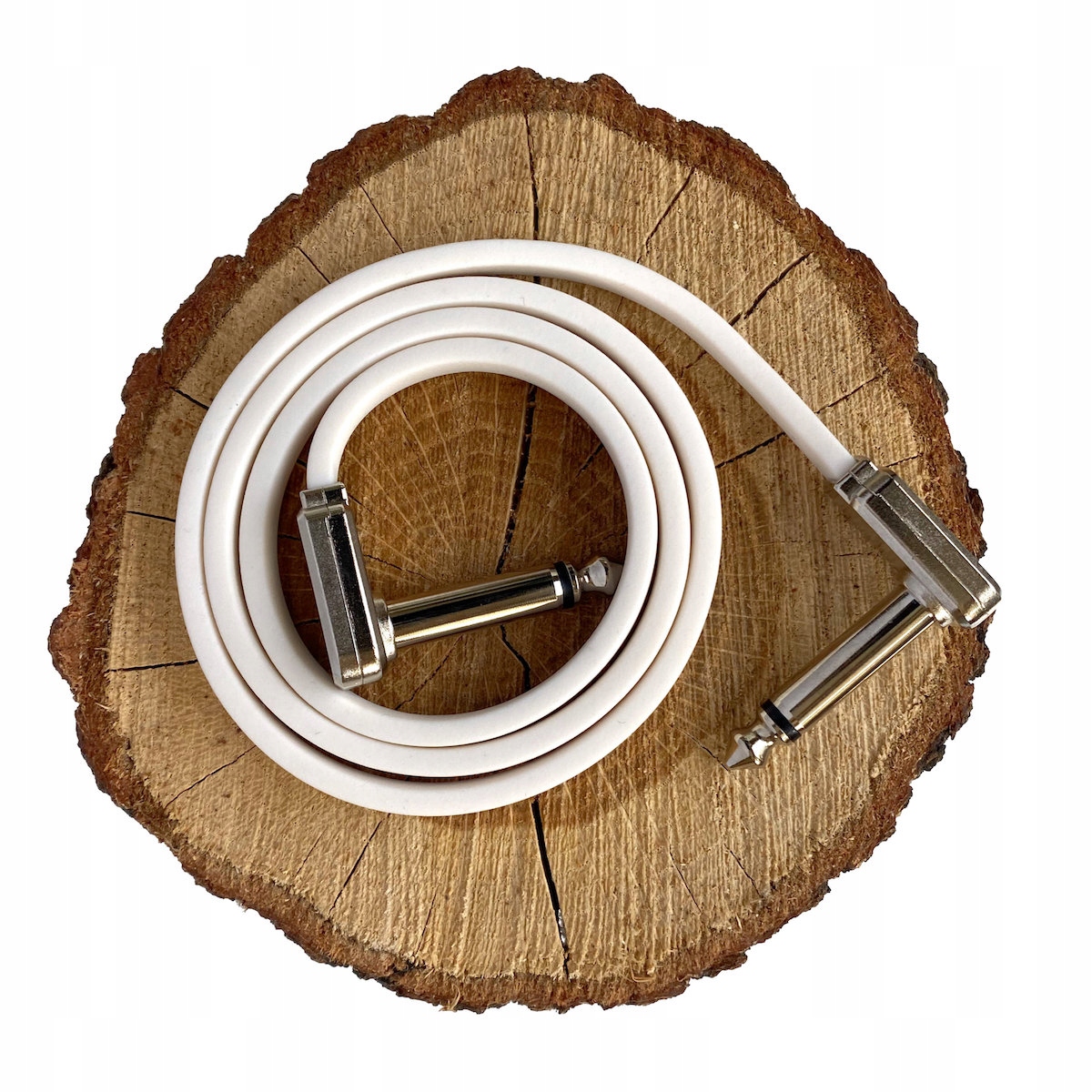 Ernie Ball Flat Ribbon biały kabel patch 61 cm