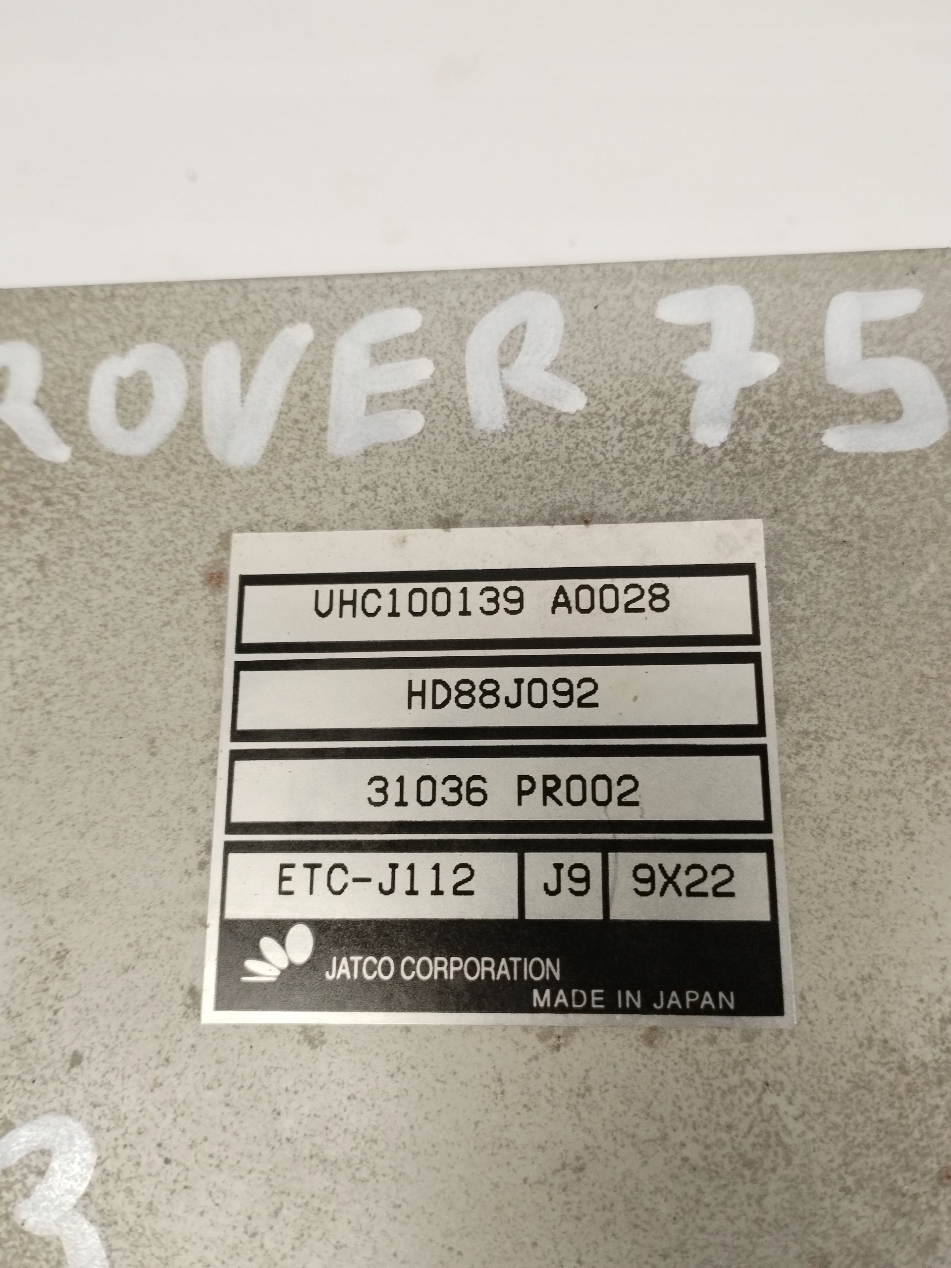 modul Bedienteil Getriebe getriebe Rover 75 UHC100139