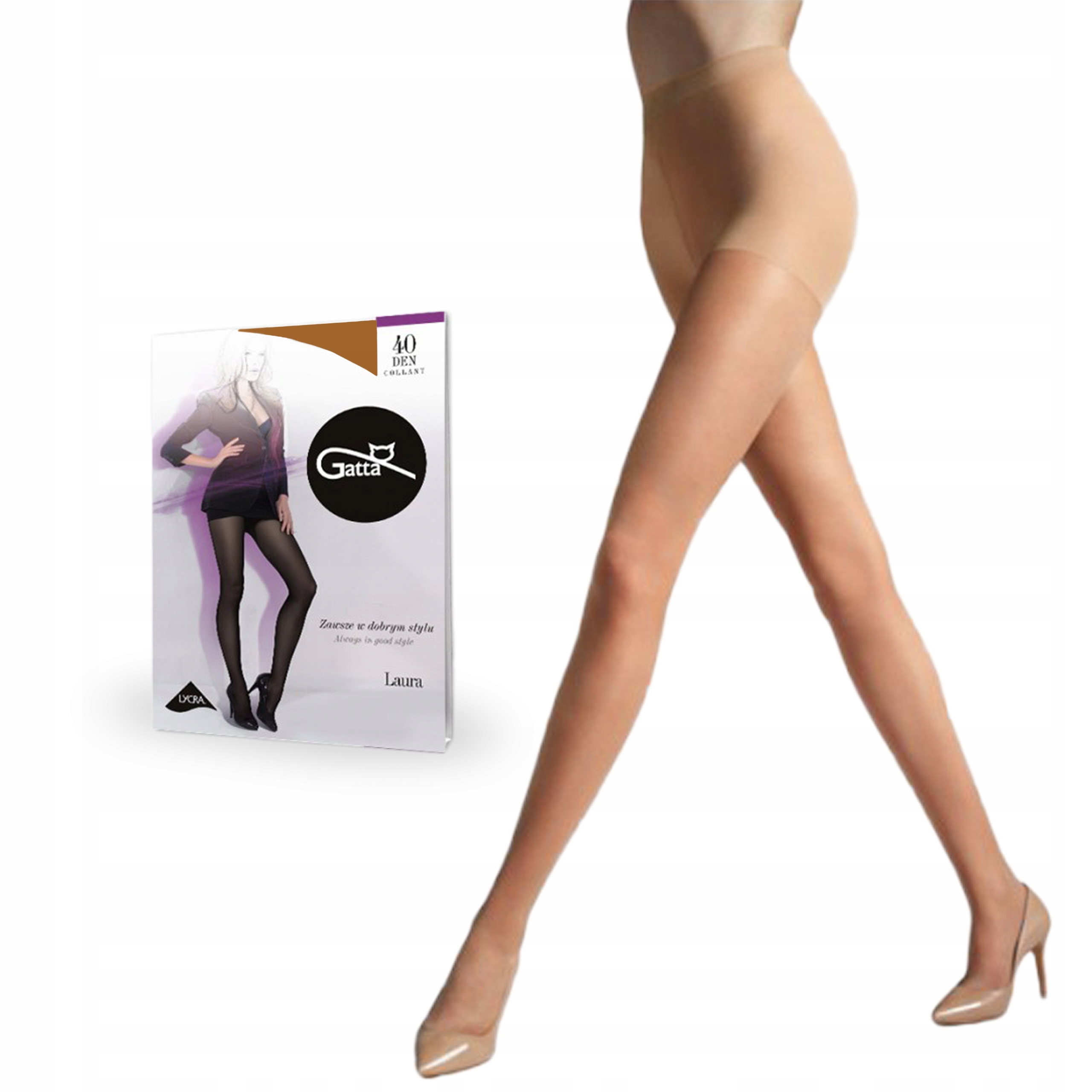 

Gatta rajstopy Laura 40 den lycra Golden 4-L