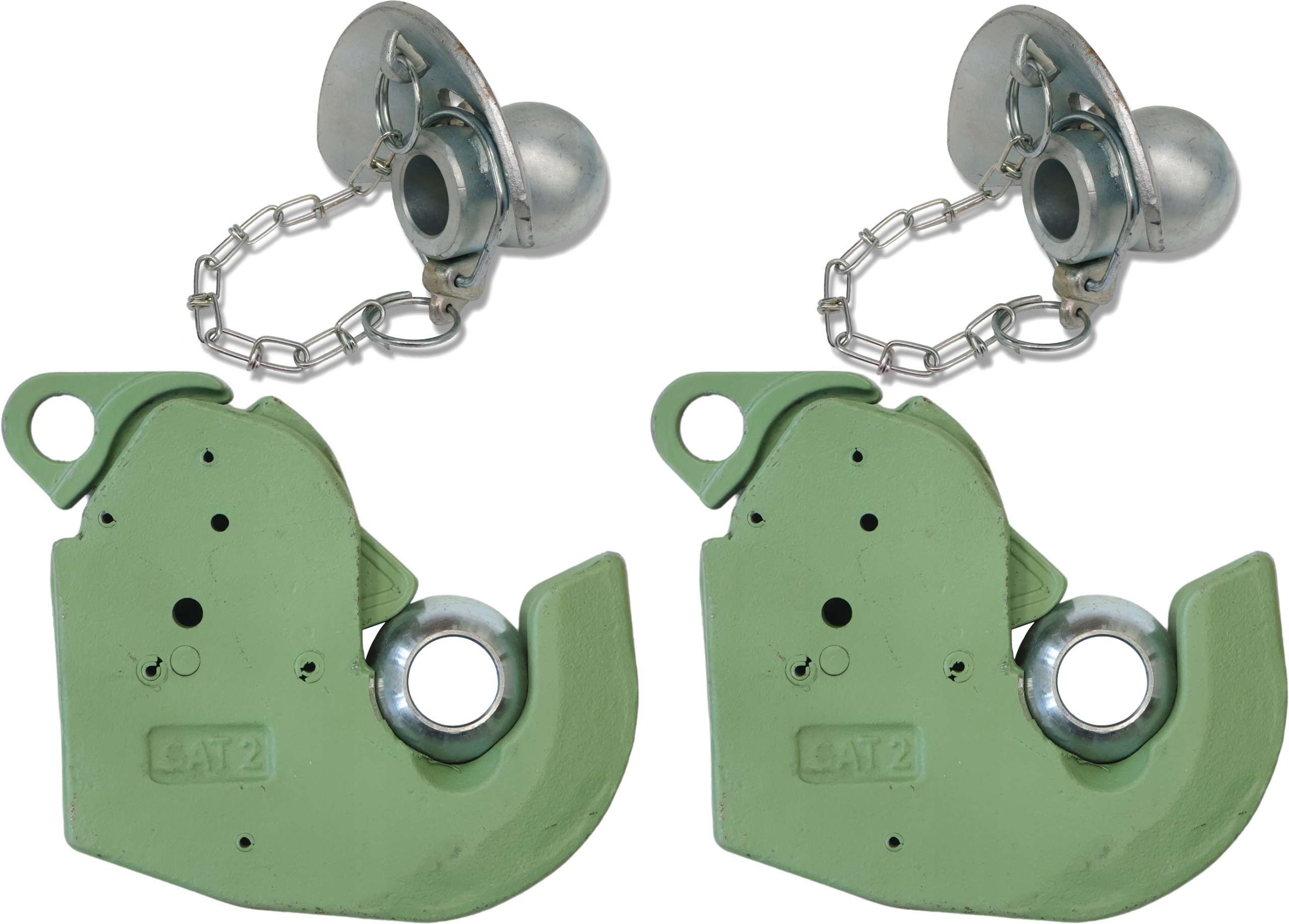 2x Hák Na Svařování KAT.2W S Kuličkami A Límcem Tuz Zvedáků, Spodní