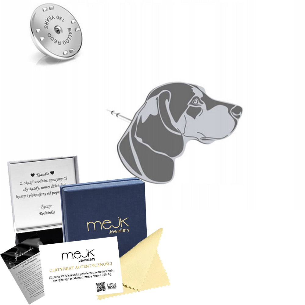 Odznak s hannoverským sokolníkem 925 Žena, šperky, Dedikace