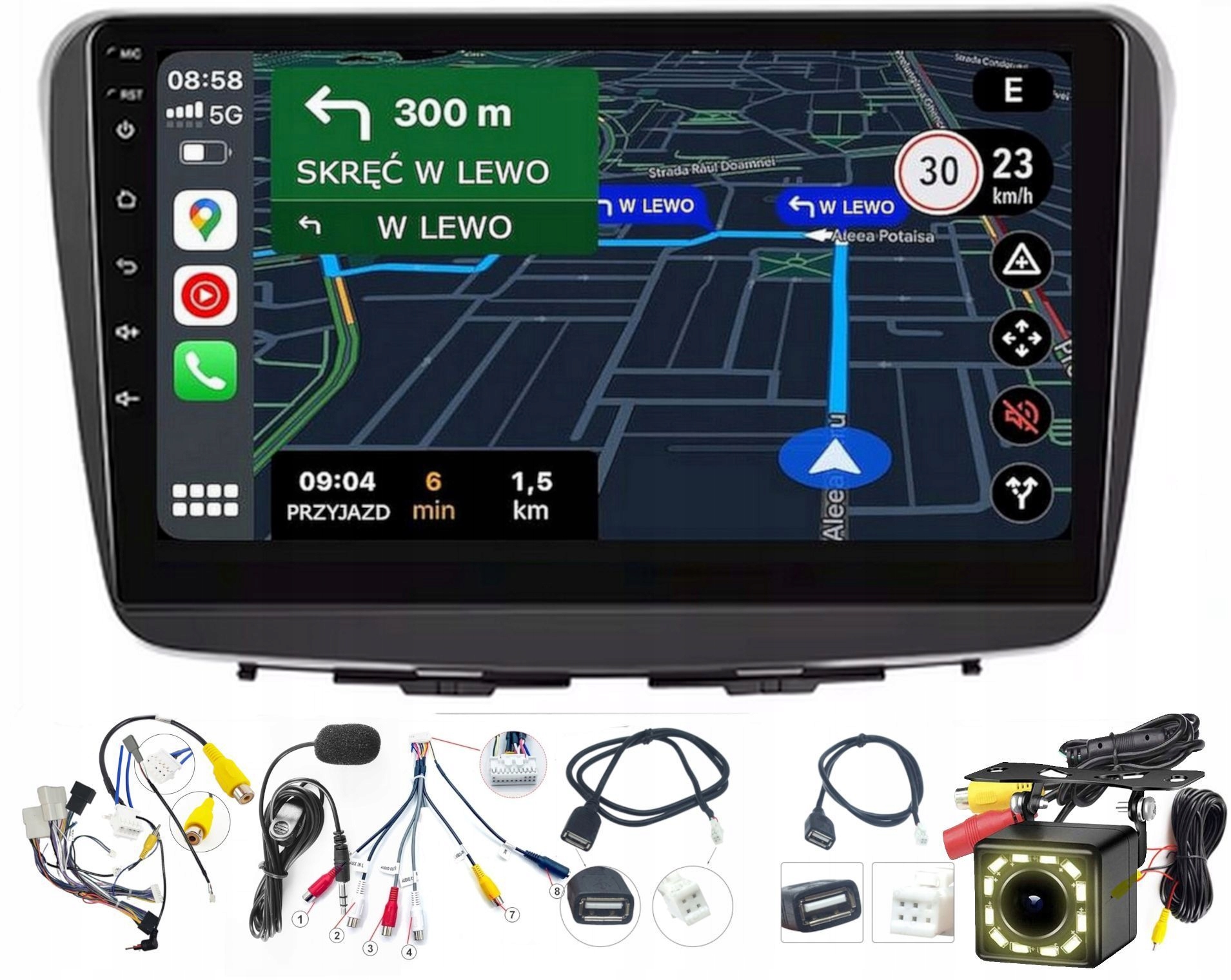 Autorádio Suzuki Baleno 2015-2018 Carplay Android Auto Usb