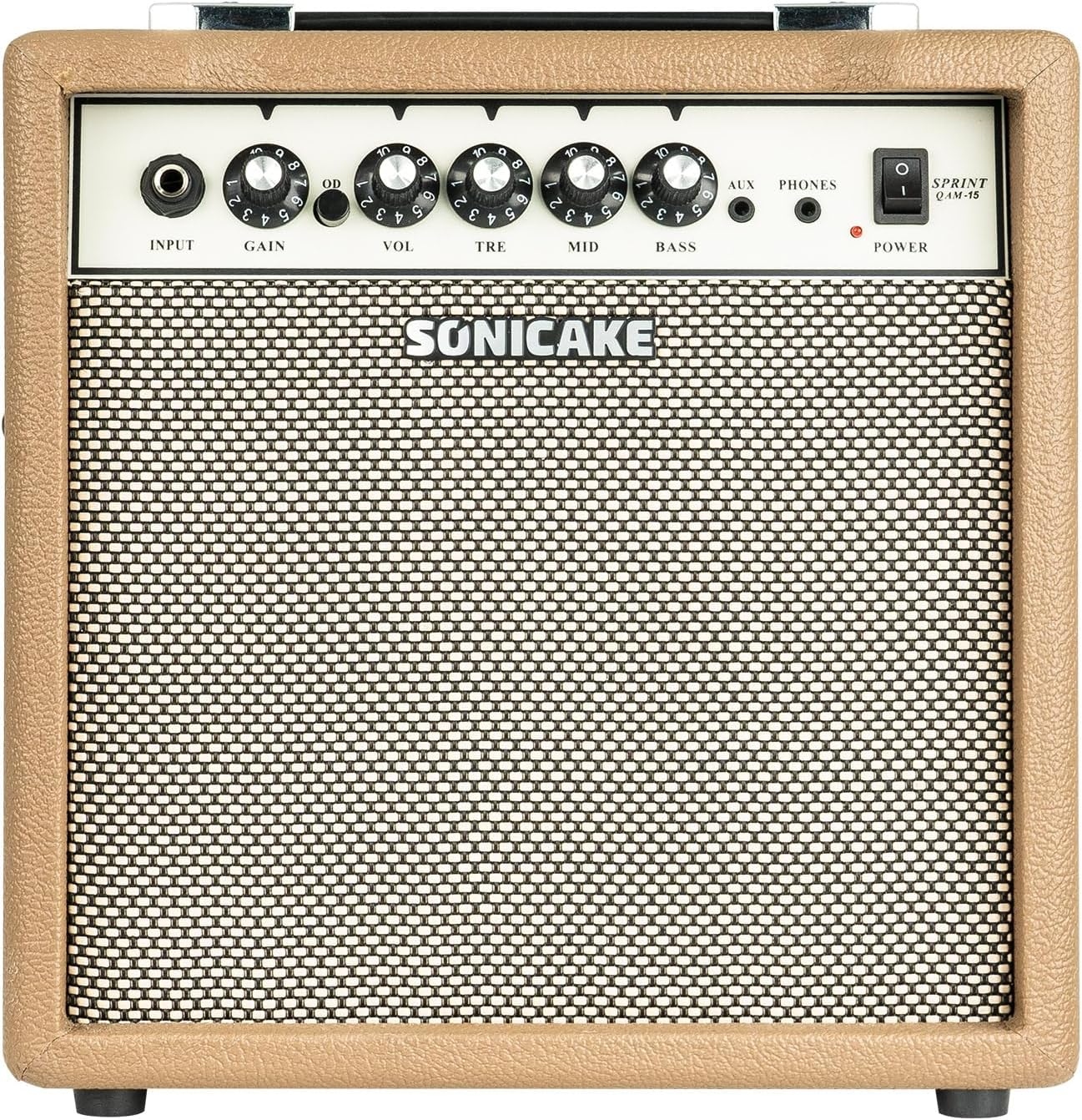 Přenosný Kytarový Zesilovač Reproduktor Sonicake Sprint QAM-15 Aux Eq 15W