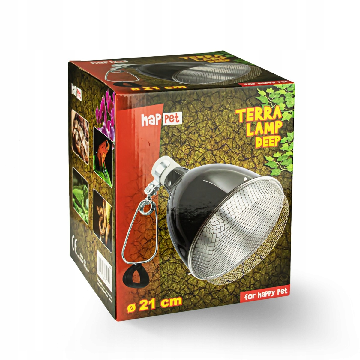 Terra lampa, hluboká, s mřížkou, 21 cm