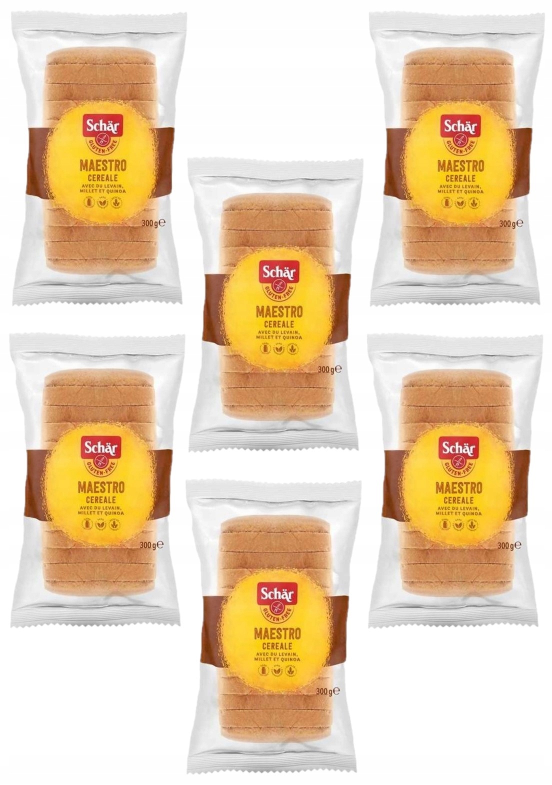Levně 6 x Schar Vícezrnný bezlepkový chléb Maestro Cereale 300 g
