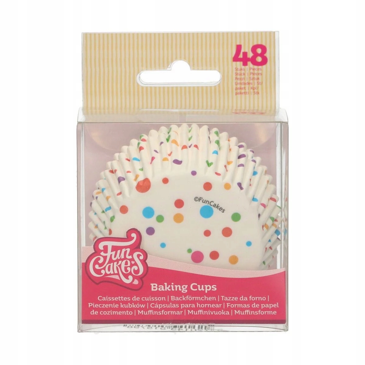 

FunCakes Papilotki do muffinek Konfetti 48 szt.