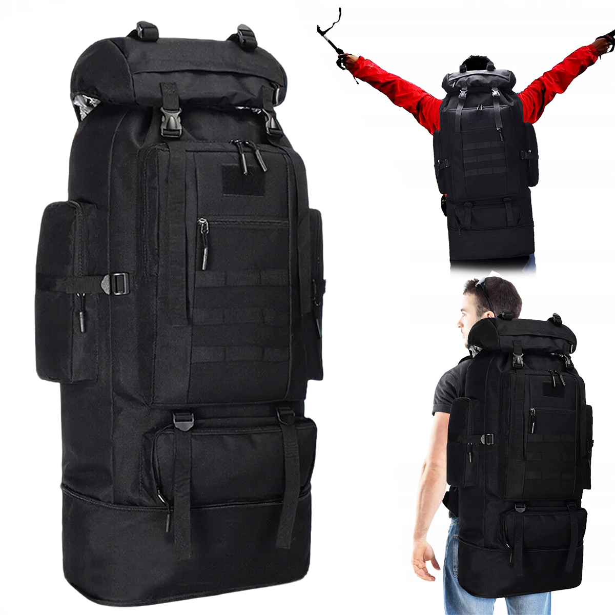 Plecak Turystyczny Trekkingowy Górski W Góry 70-100L Męski Damski Mocny