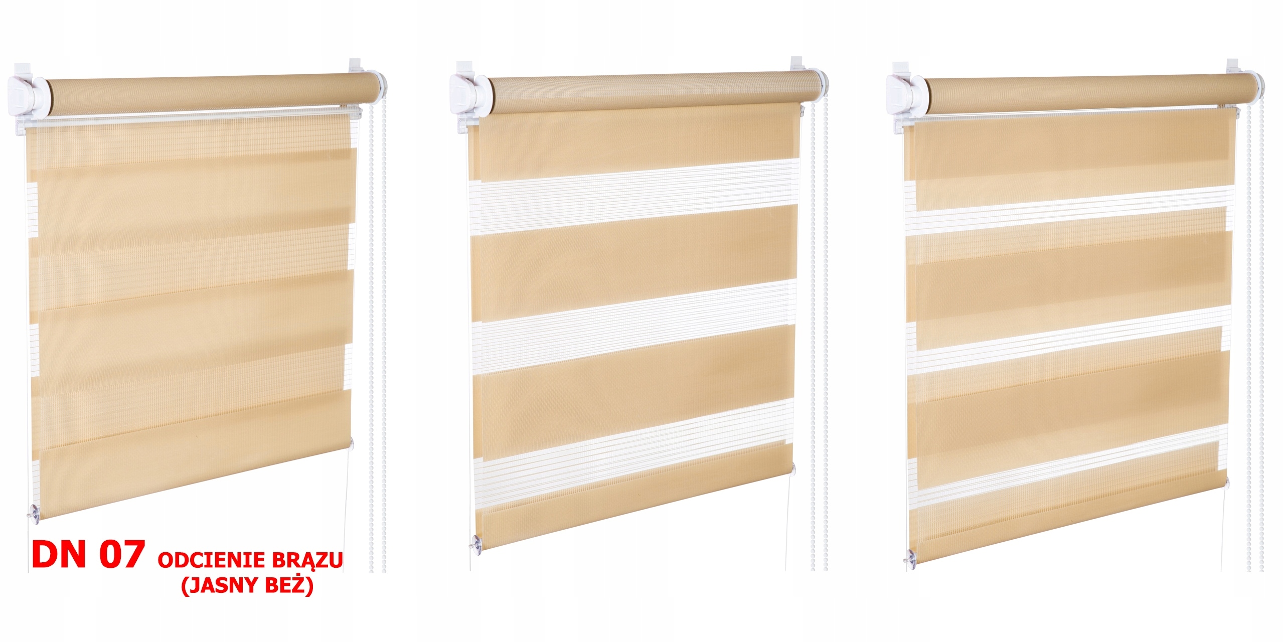 Roleta Dzień Noc z PROWADNICĄ 70x130 13 KOLORÓW Marka inna marka