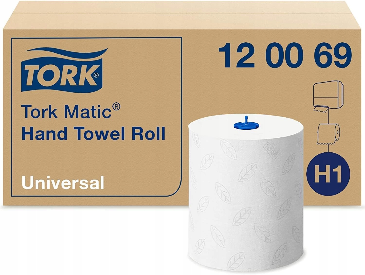 Tork 120069, Papierová utierka H1, biela, 6 roliek