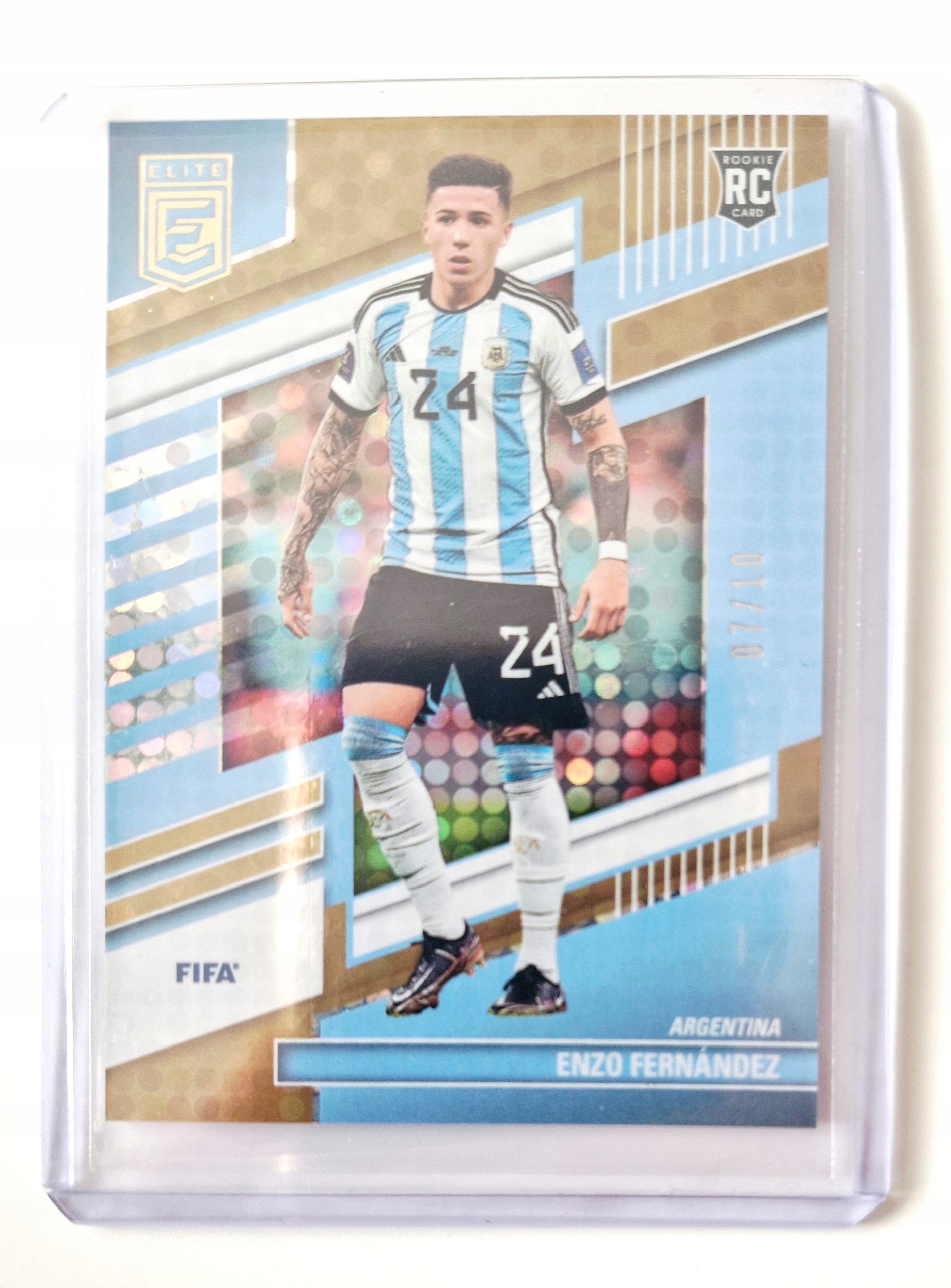 Enzo Fernandez Donruss Elite 22/23 Rookie Rc 07/10 Argentyna Unikat!!!