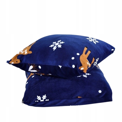 Povlečení Mikrofibra "medvídek" 155x220 Sada Povlečení Velur Reindeer
